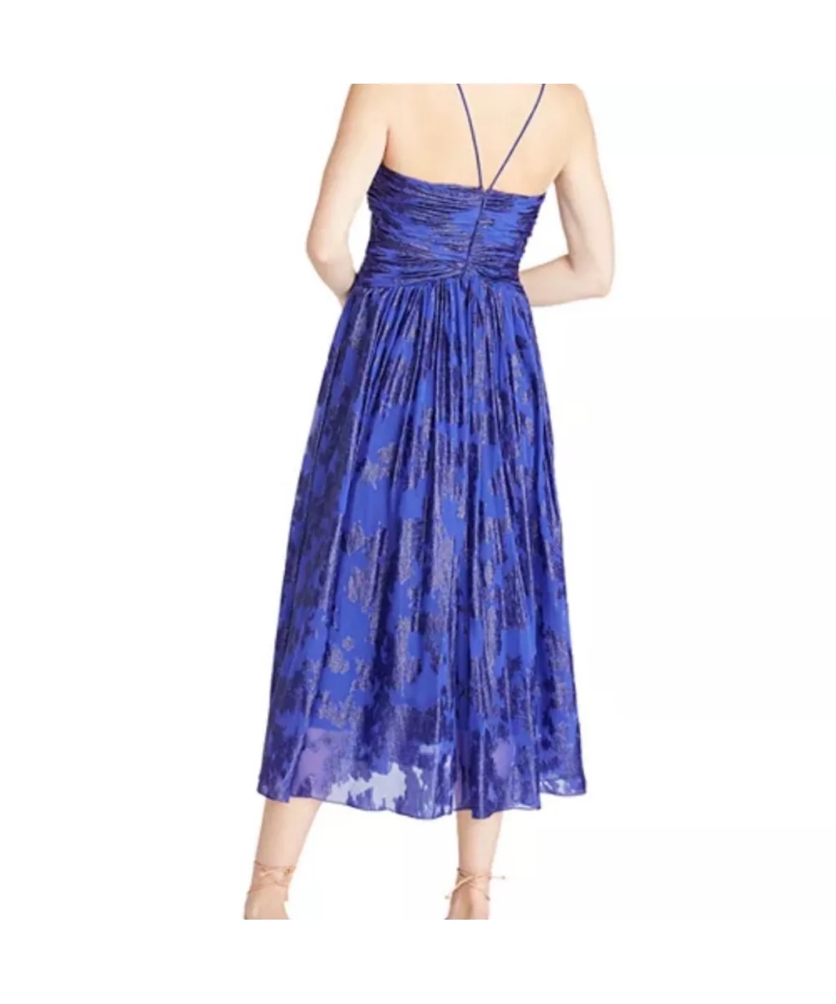 ML Monique Lhuillier Silk Midi Dress image indicator(2)