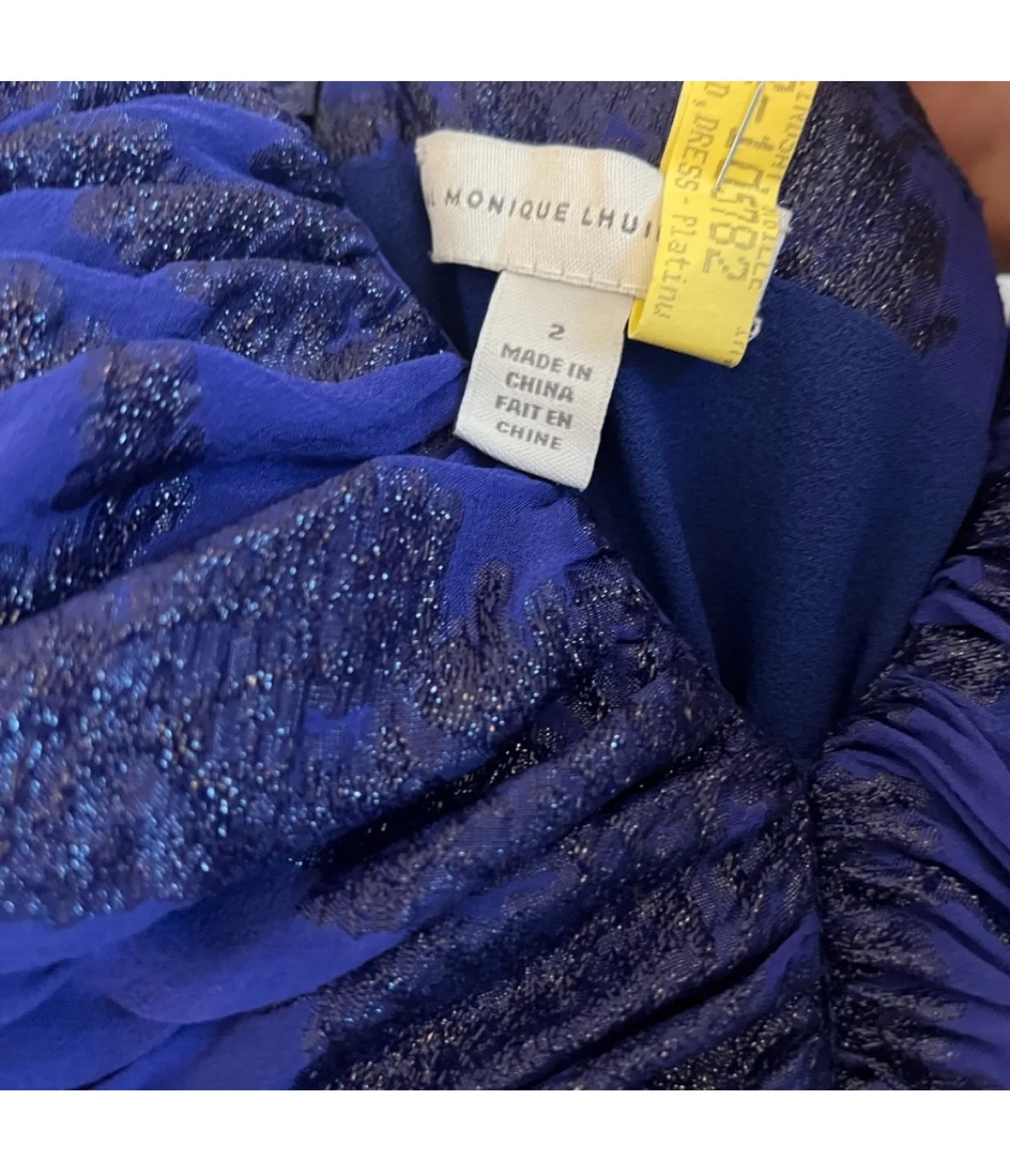 ML Monique Lhuillier Silk Midi Dress image indicator(7)