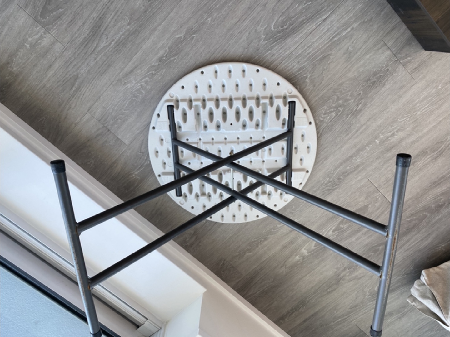 Round Folding Table - Portable Side Table - photo 2