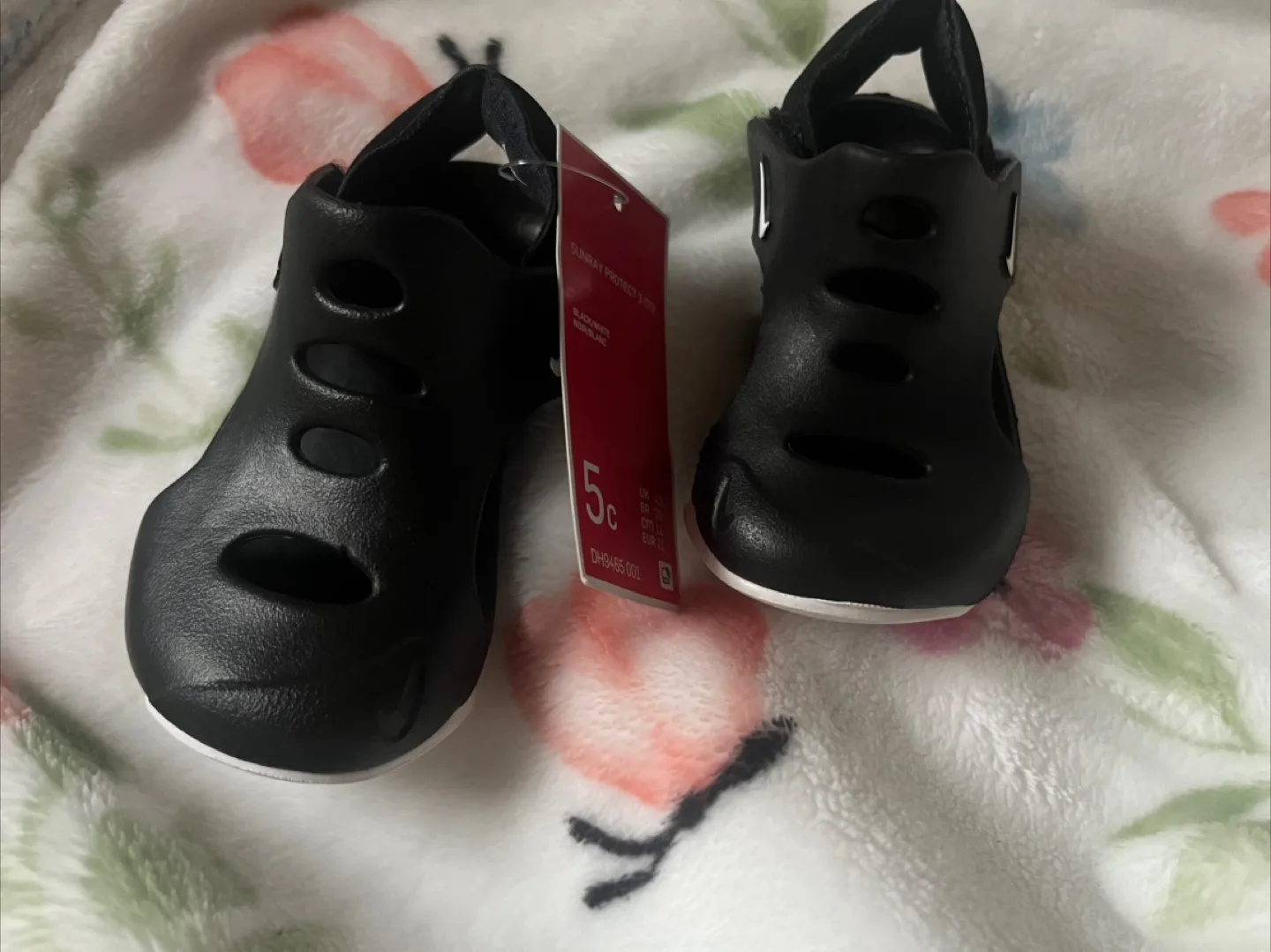 New Nike Sunray Protect 3 (TD) Black Sandals - Size 5C image indicator(2)