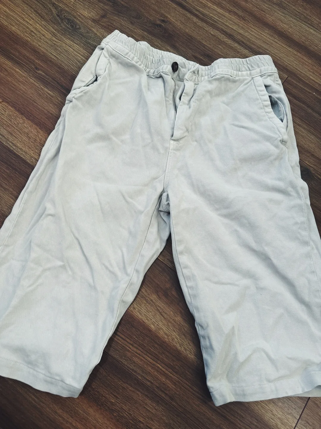 Zara Beige-Grey Shorts - Size M thumbnail