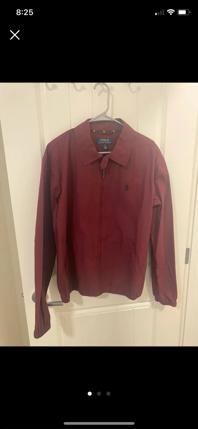 Polo Ralph Lauren Burgundy Jacket - Size L thumbnail
