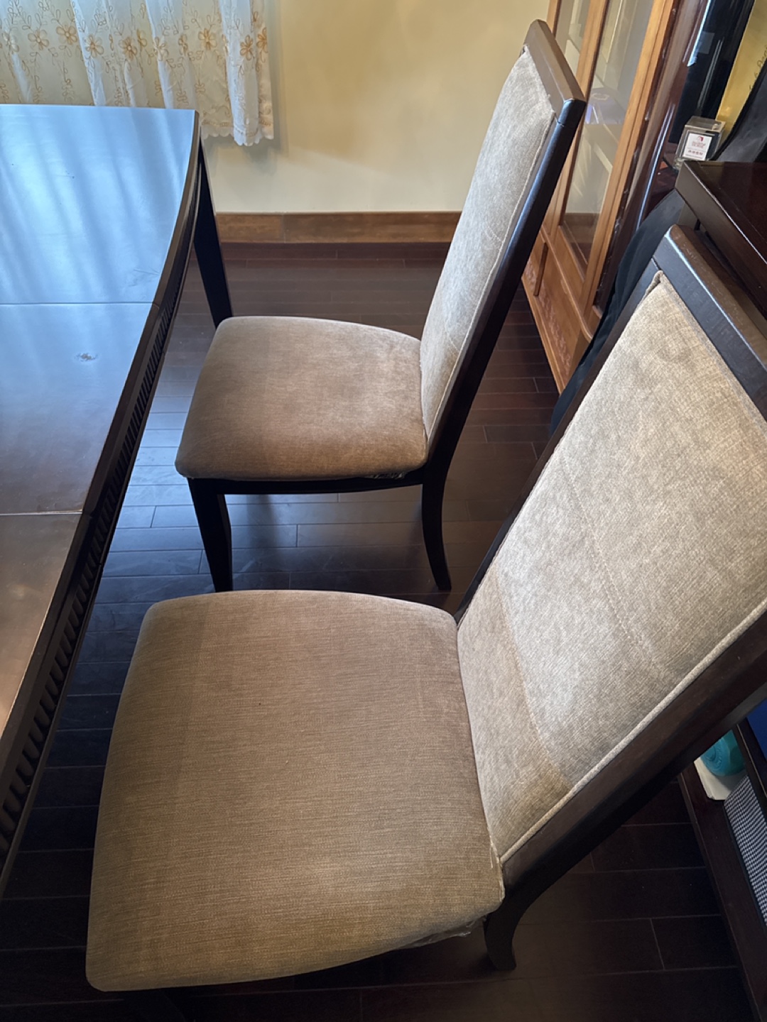 Dining Table with 6 Chairs - Brown - photo 5