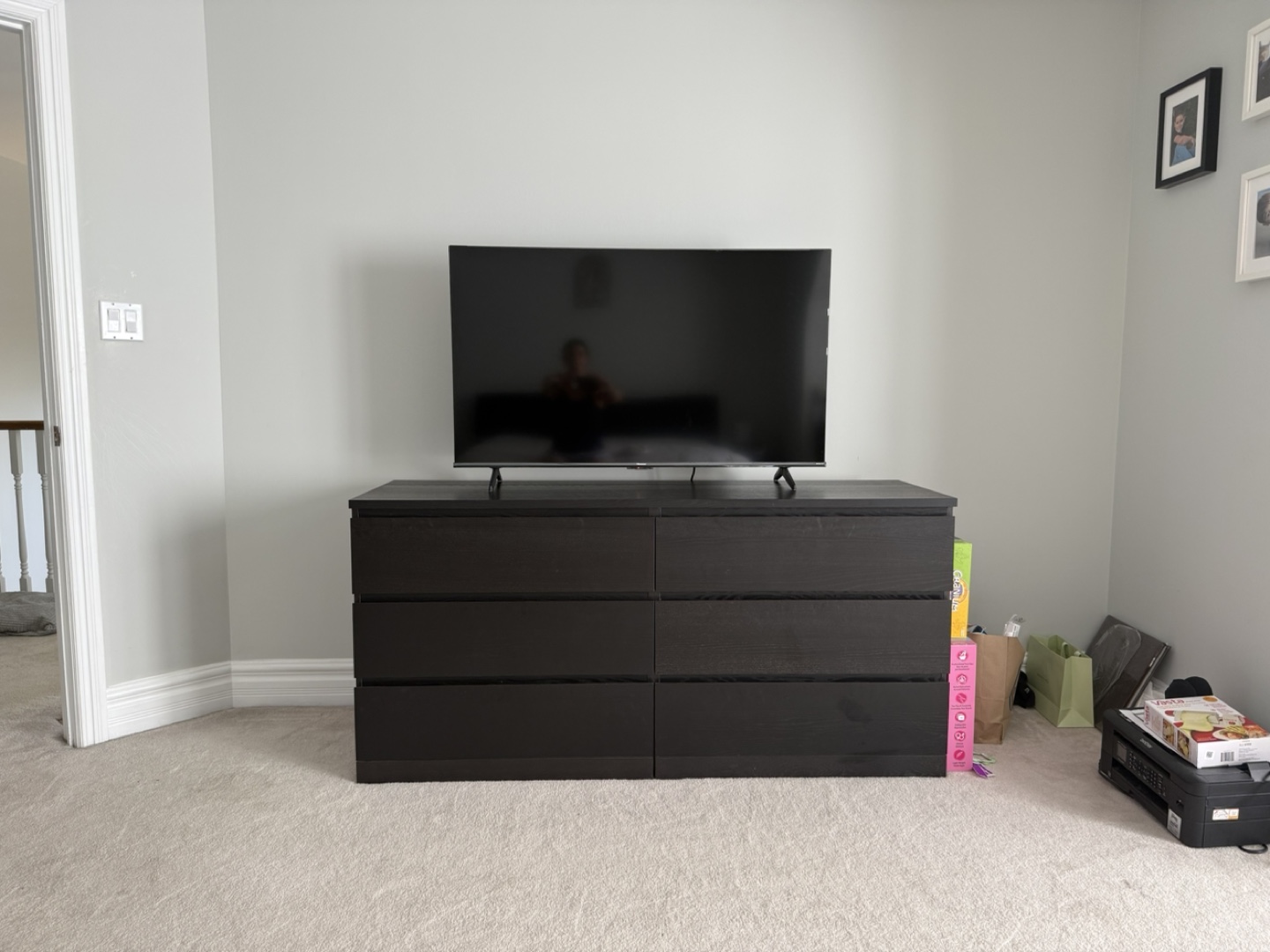 IKEA MALM Dresser - Black/Brown