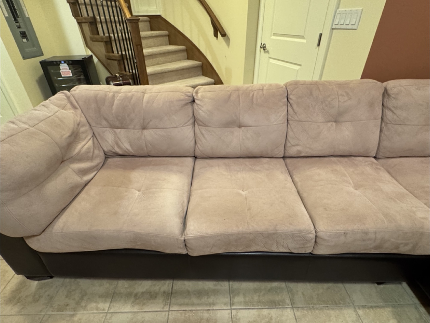 Beige Sectional Sofa - photo 5