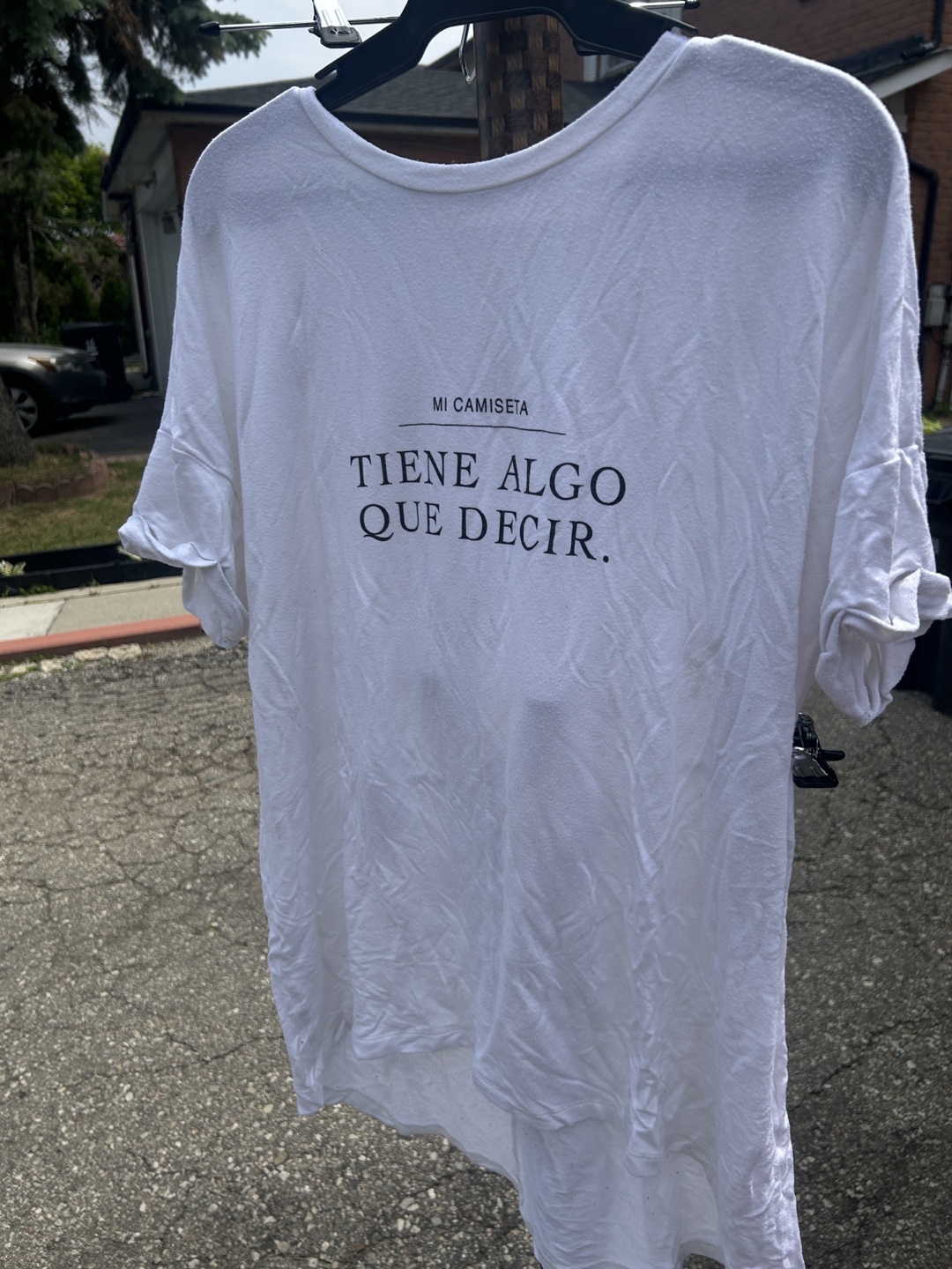 Zara White Tee - Size Medium - photo 2