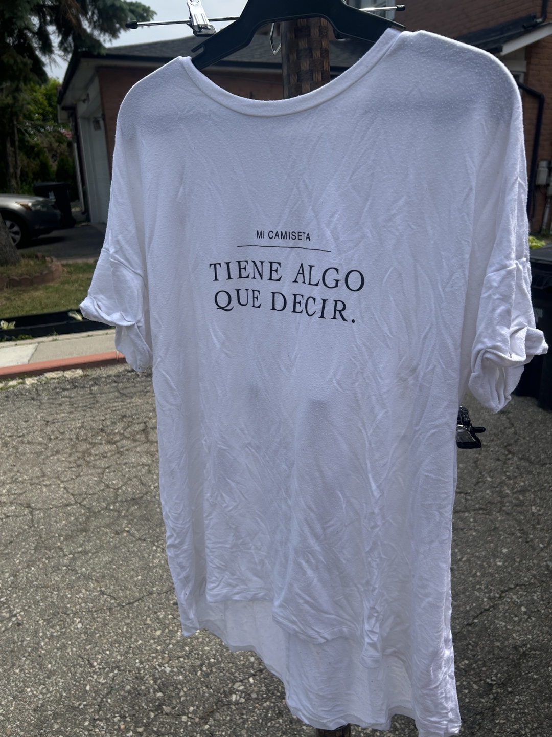 Zara White Tee - Size Medium - photo 4