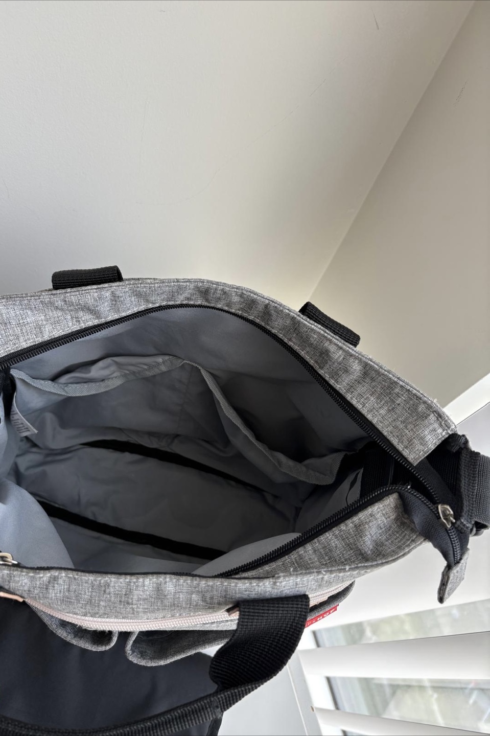 Skip Hop Grey Diaper Bag with Changing Pad