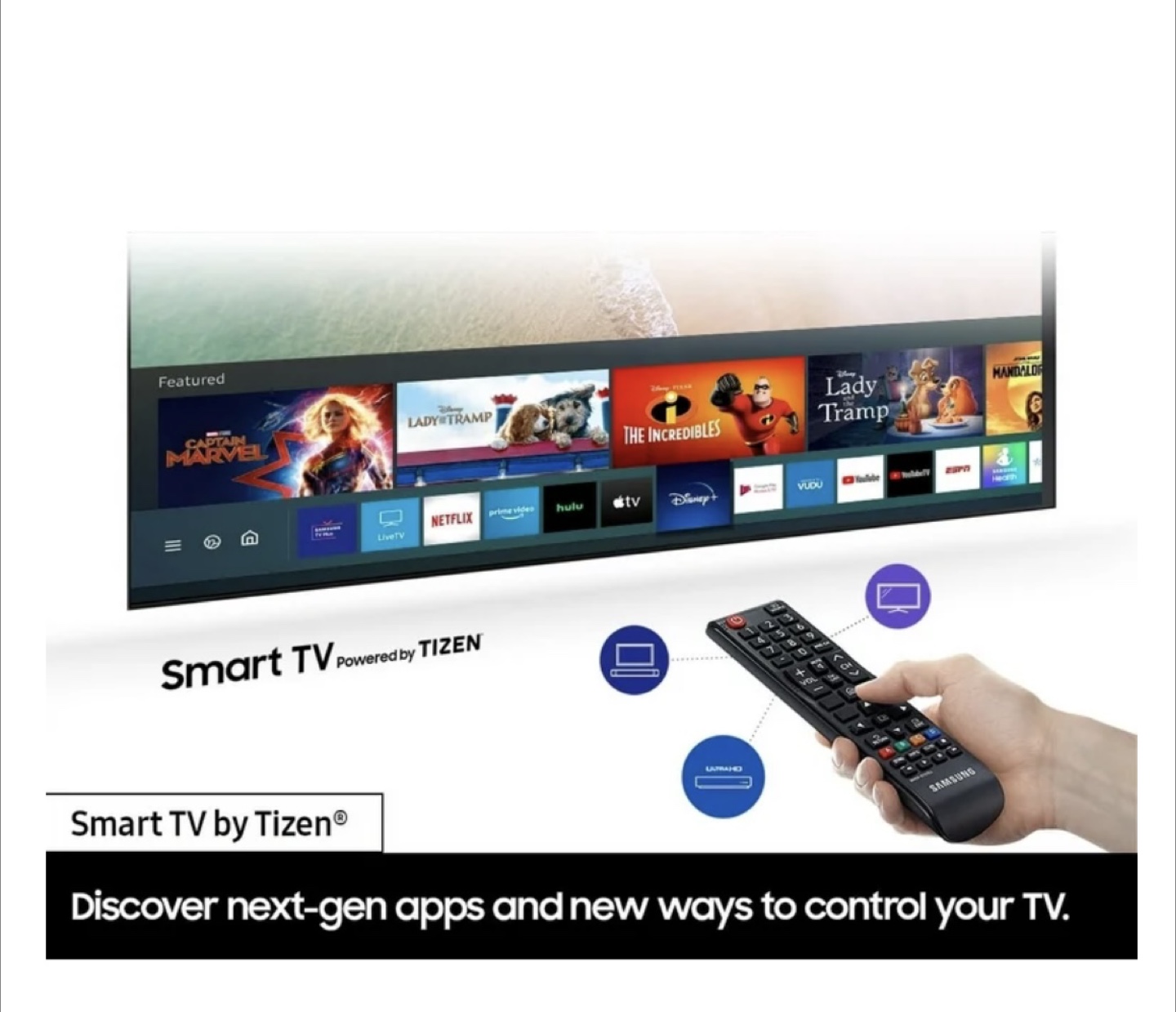 Sumsung 55-inch Class TU690T Crystal UHD 4K Smart TV - photo 3