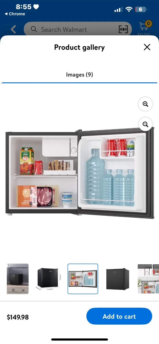 Galanz Compact Refrigerator - Black image indicator(4)