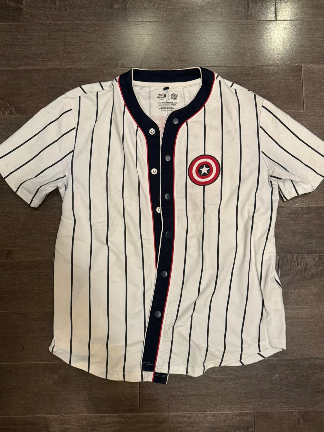 Marvel Captain America Rogers 41 Baseball Jersey thumbnail