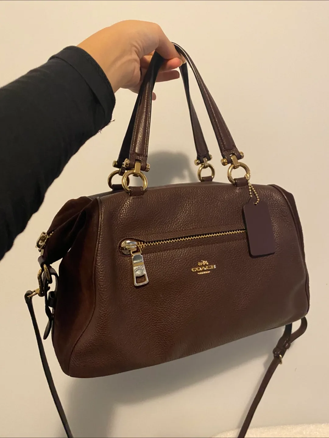 Coach Handbag - Burgundy Slouchy Handbag image indicator(2)