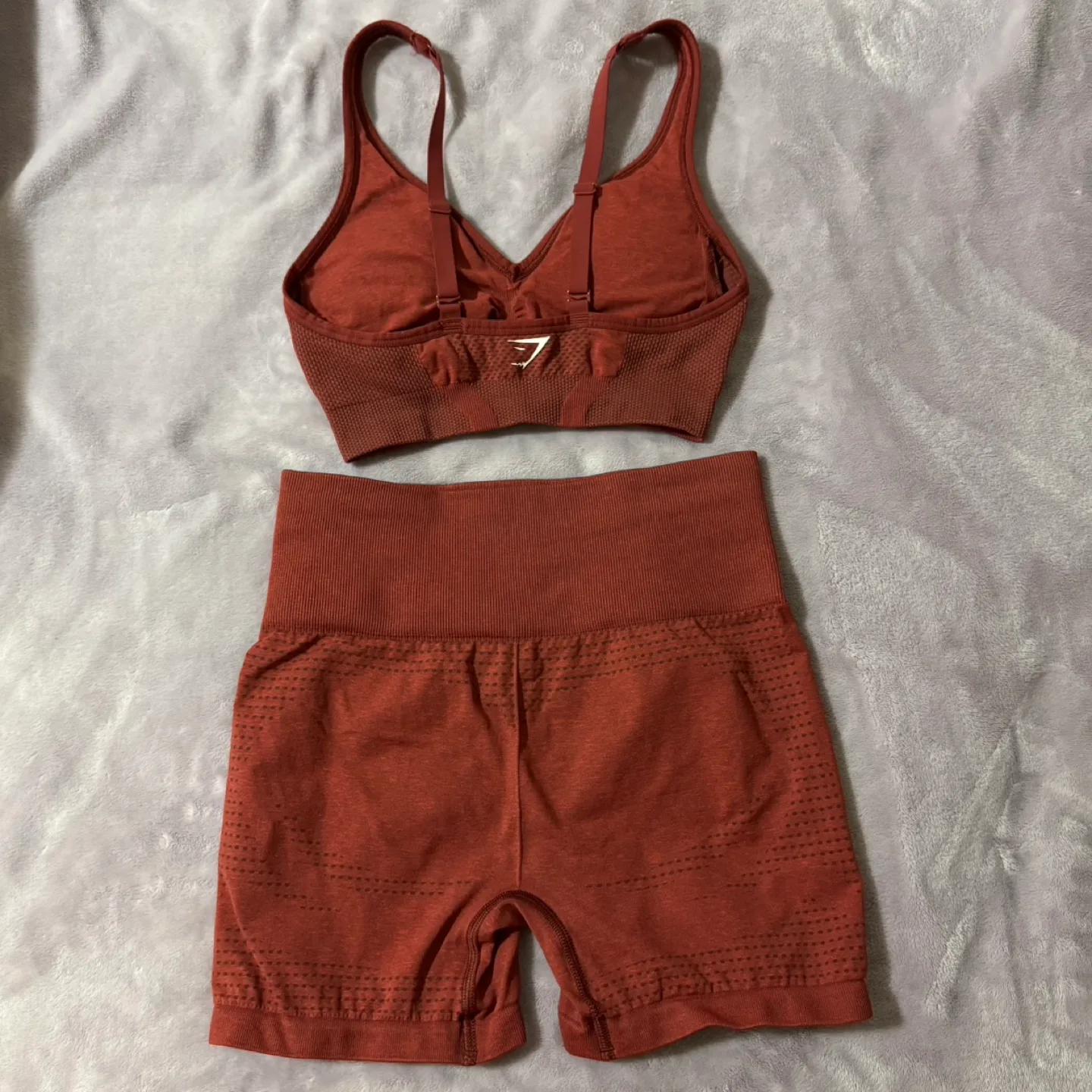 Gymshark Maroon Matching Set (Bra & Shorts) image indicator(2)