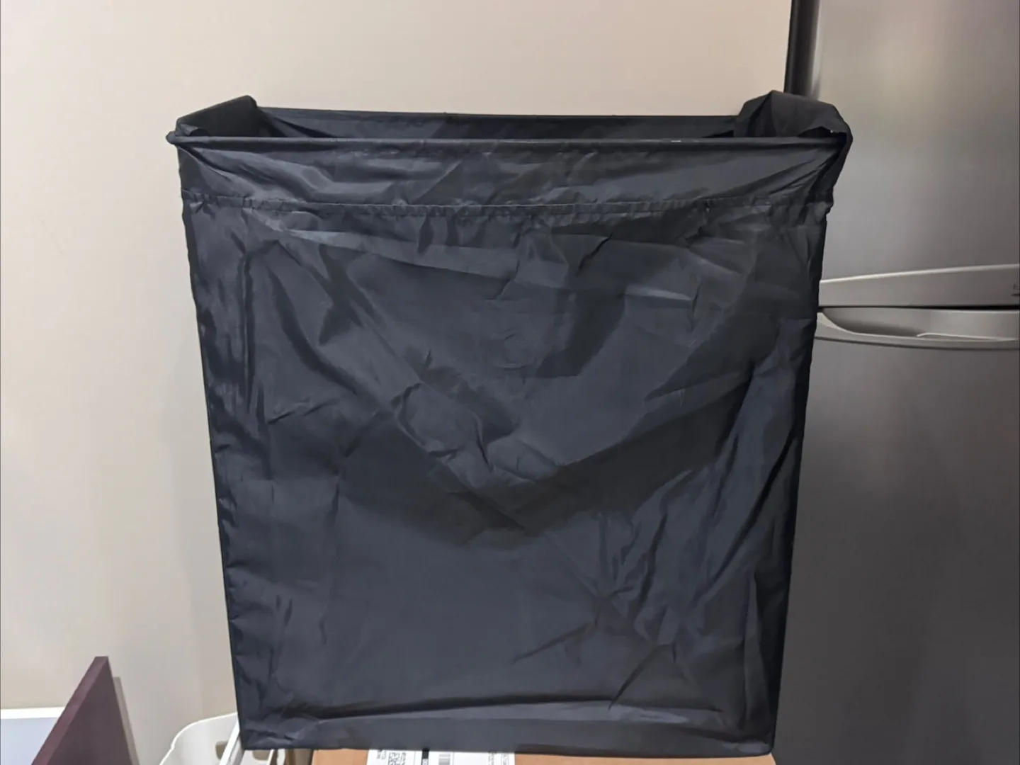 IKEA JÄLL Laundry bag with stand, black thumbnail