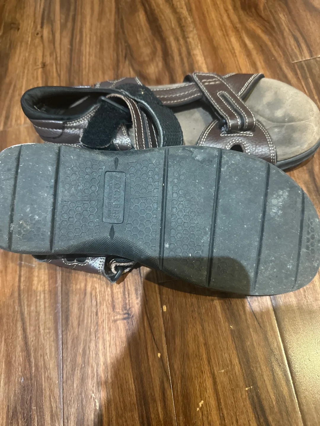 Dockers Brown Leather Sandals Size 9 thumbnail