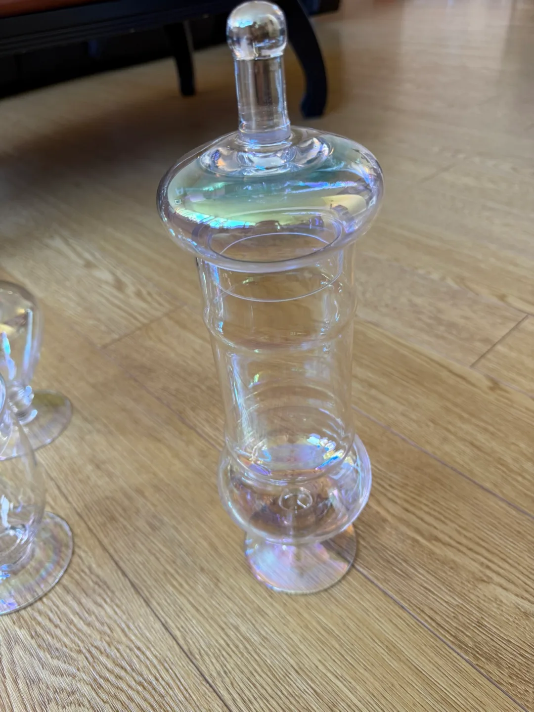 Diamond Star Set of 3 Clear mercury Glass Apothecary Jars 🇨🇦 image indicator(2)