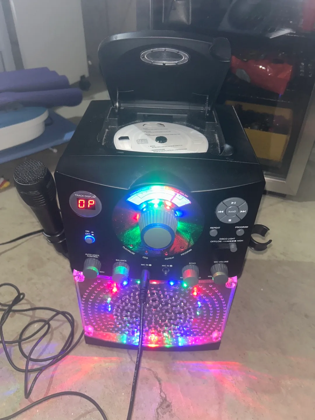 Karaoke Singing Machine with CD bundle thumbnail