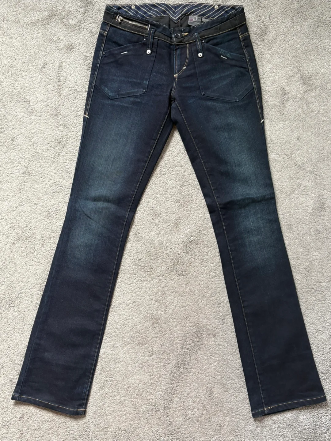 Armani Exchange Women’s Dark Wash Jeans Straight-Size 0 thumbnail