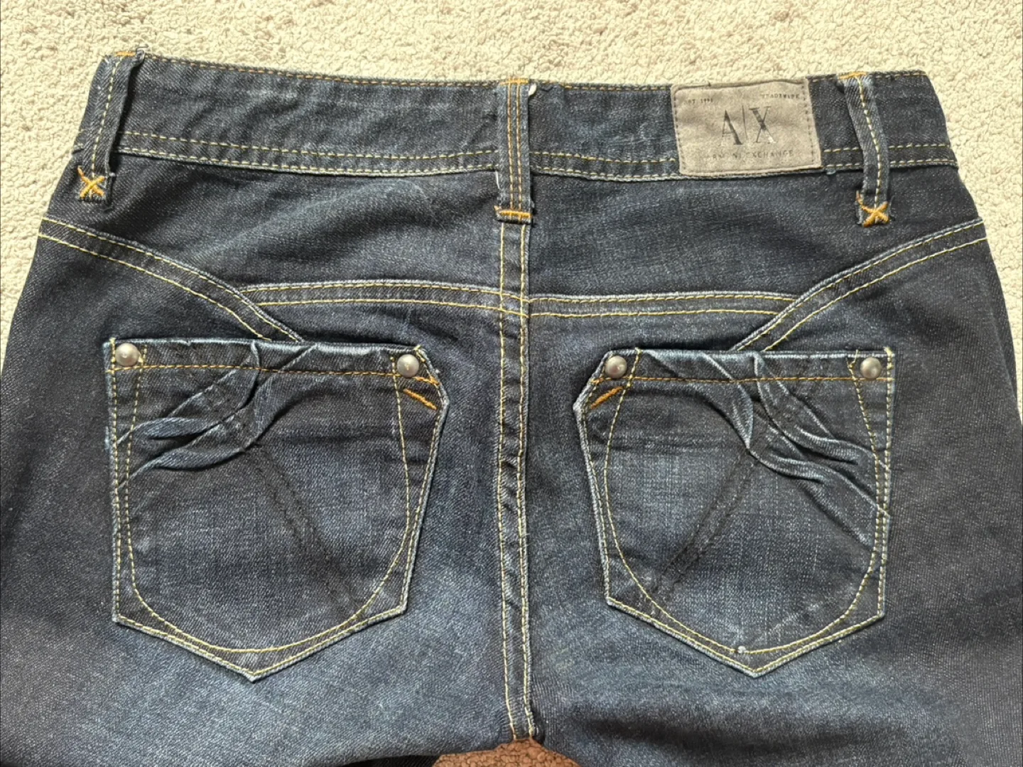 Armani Exchange Women’s Dark Wash Jeans Straight-Size 0 image indicator(4)