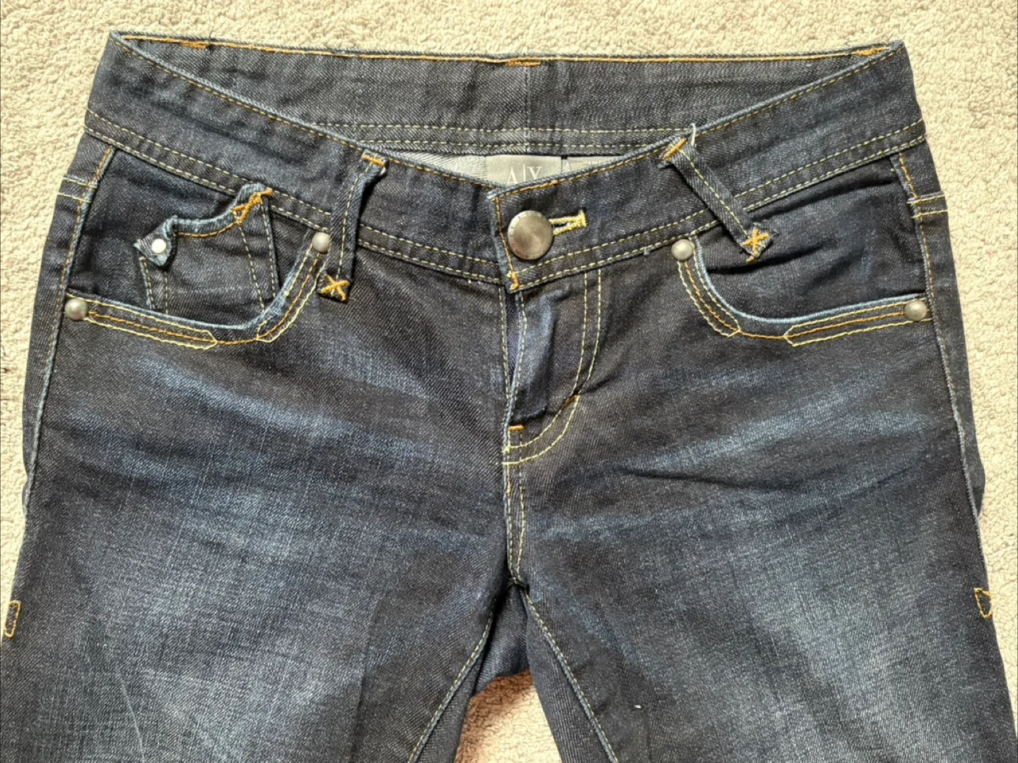 Armani Exchange Women’s Dark Wash Jeans Straight-Size 0 image indicator(3)