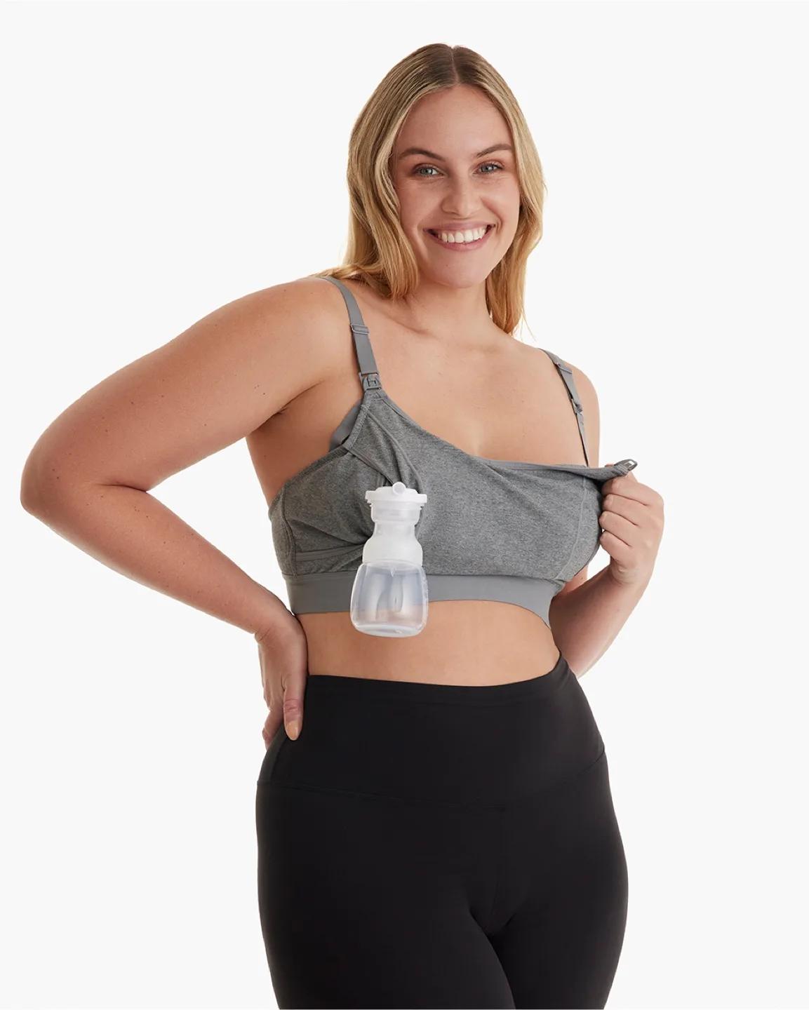 MOMCOZY. The Original: Nursing and Pumping Bra XS-S-M thumbnail
