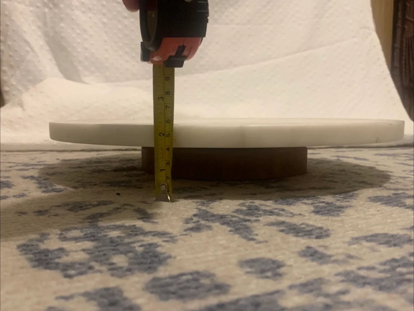 14 inch Round Marble Lazy Susan image indicator(3)