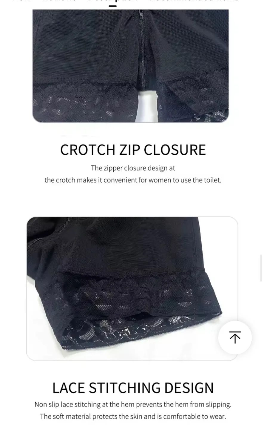 Shapewear Bodysuit with Lace Detail image indicator(4)