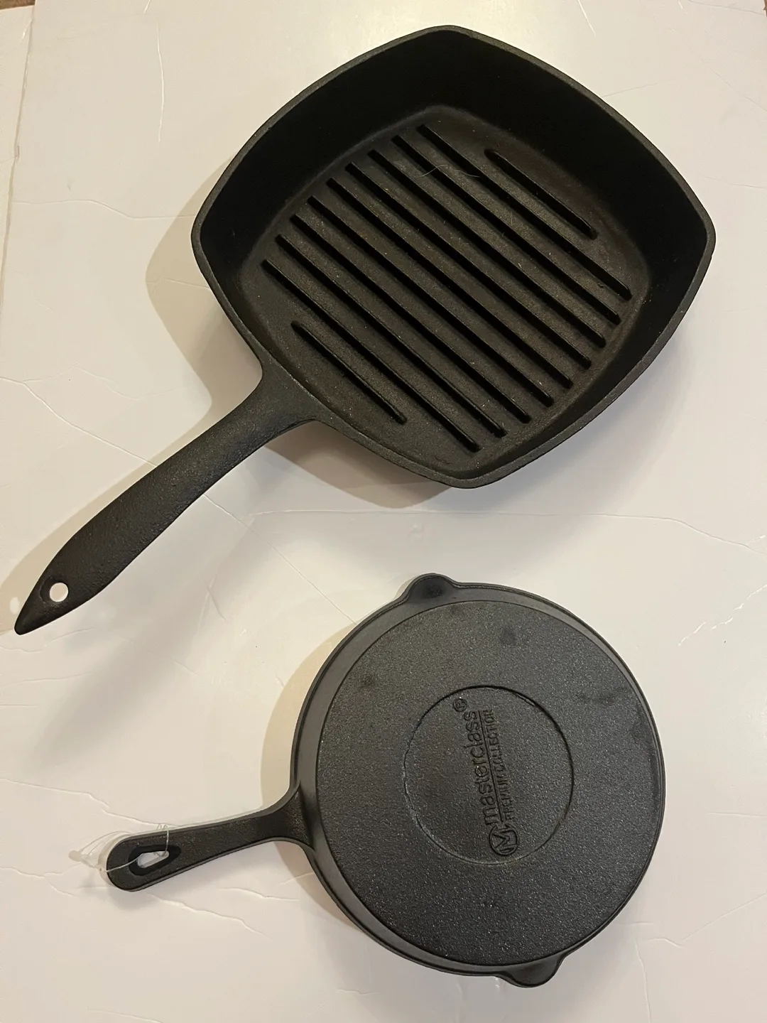 Masterclass Cast Iron Grill Pan and Fry Pan thumbnail