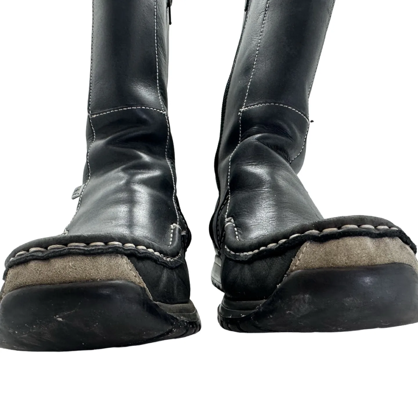 MAG Black Leather Boots Women Size 9.5 EU 40 image indicator(5)