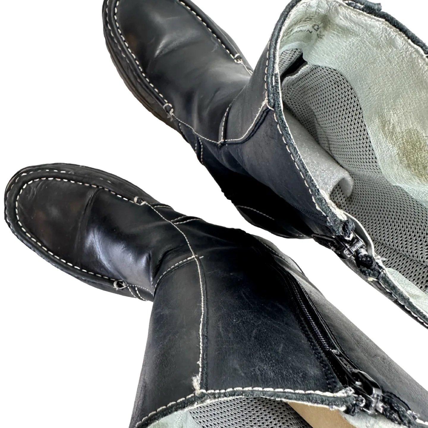 MAG Black Leather Boots Women Size 9.5 EU 40 image indicator(6)