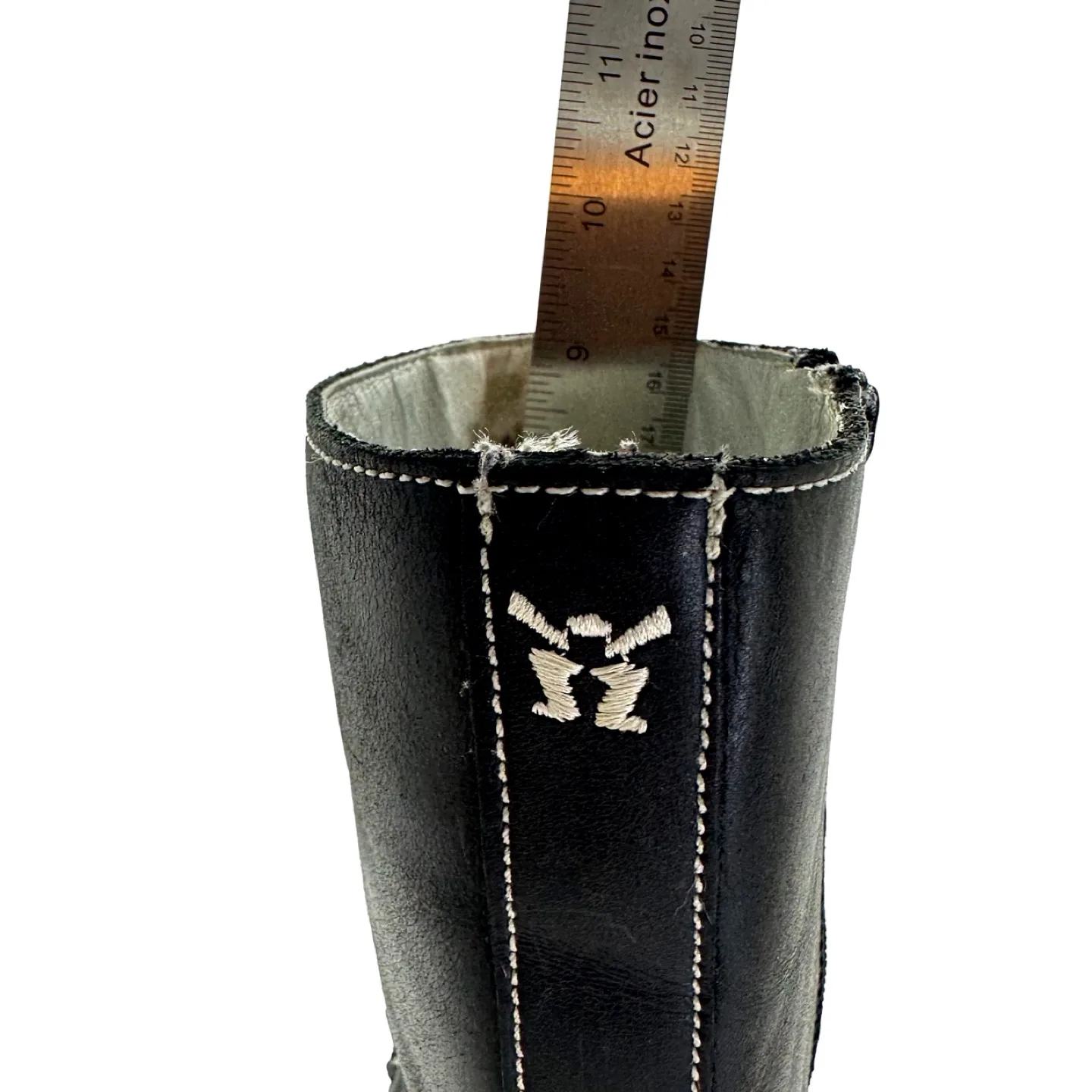 MAG Black Leather Boots Women Size 9.5 EU 40 image indicator(10)