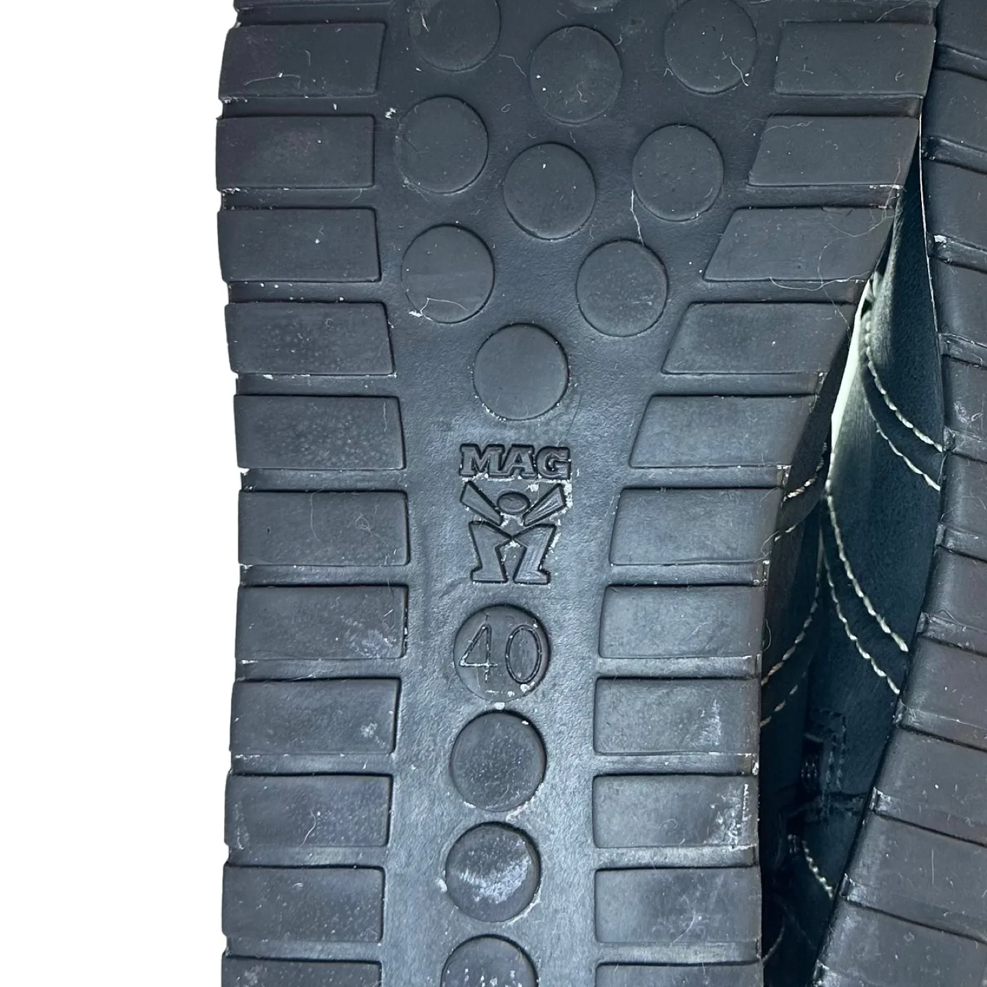 MAG Black Leather Boots Women Size 9.5 EU 40 image indicator(7)