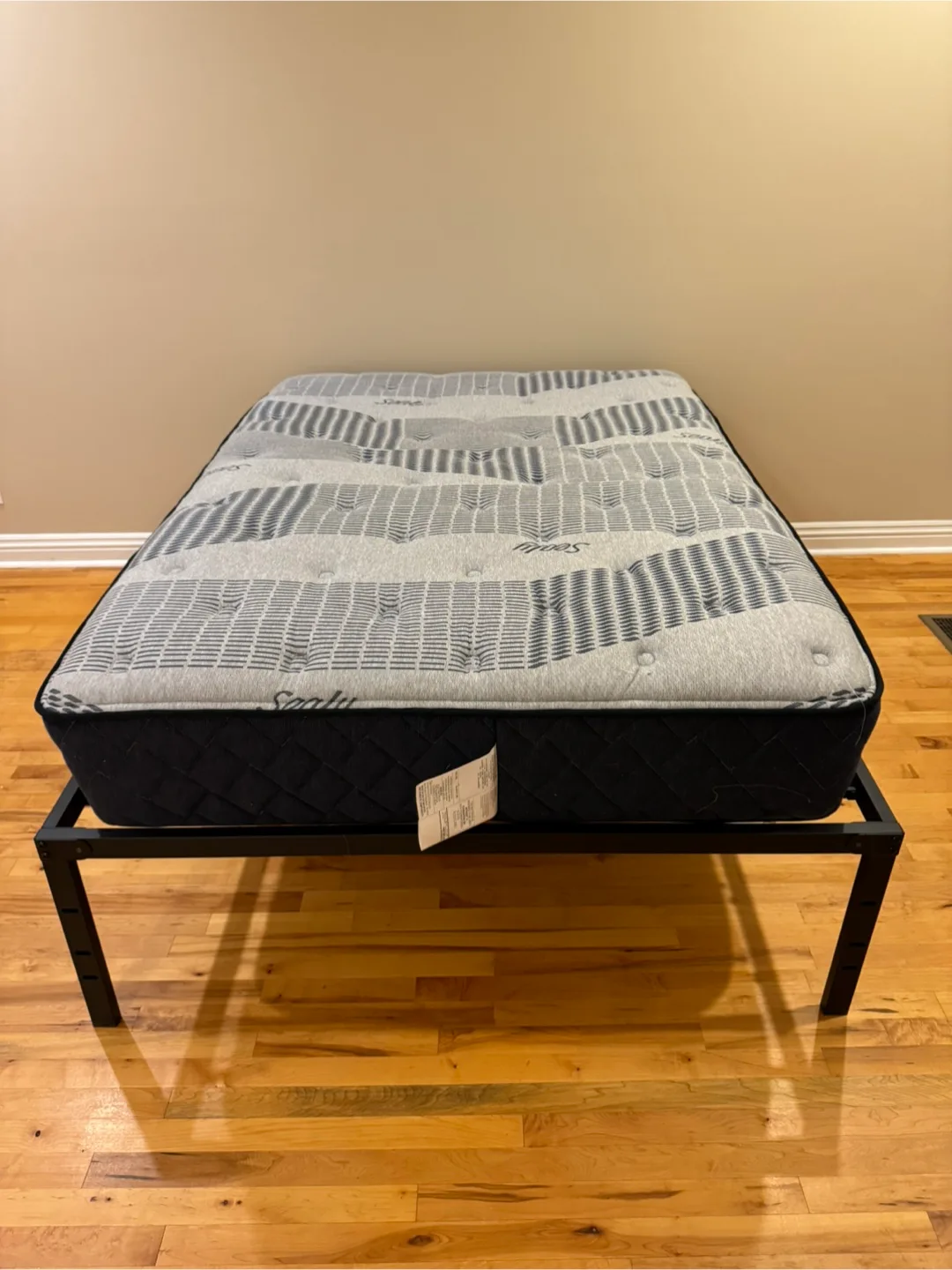 Like New Sealy Plush Full Size Mattress + Platform image indicator(2)