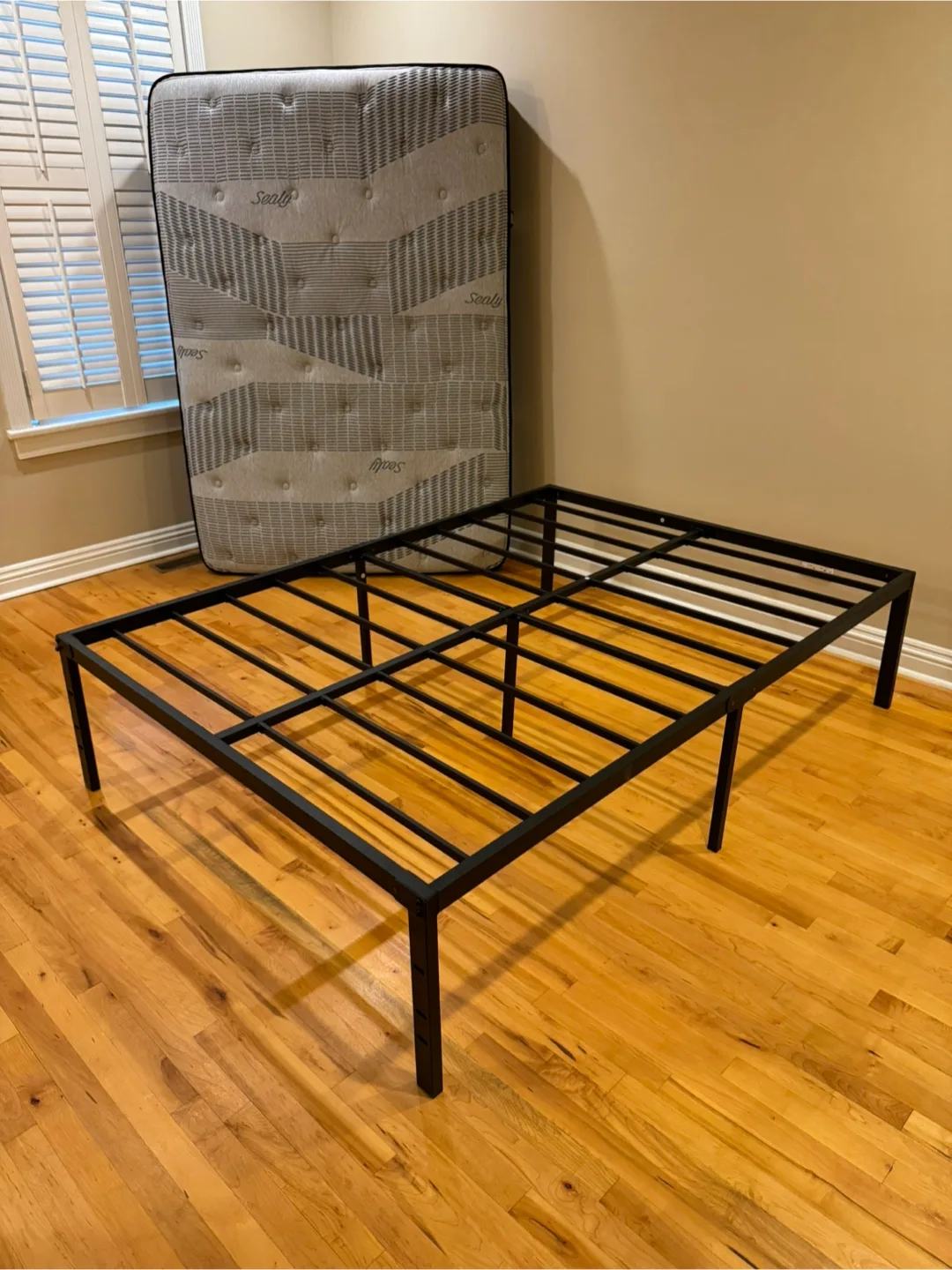 Like New Sealy Plush Full Size Mattress + Platform image indicator(6)