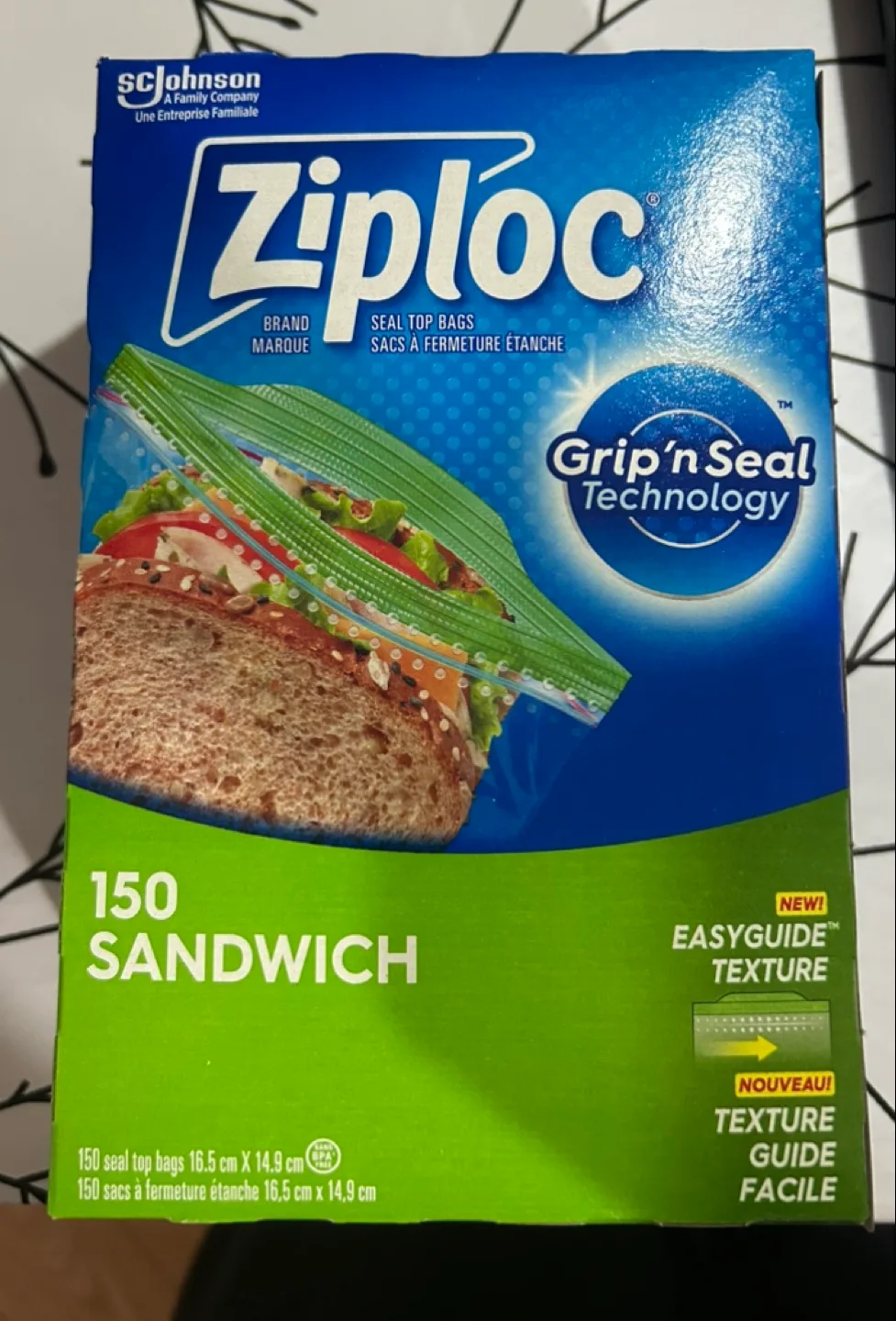 Ziploc Sandwich Bags - 150 Count thumbnail