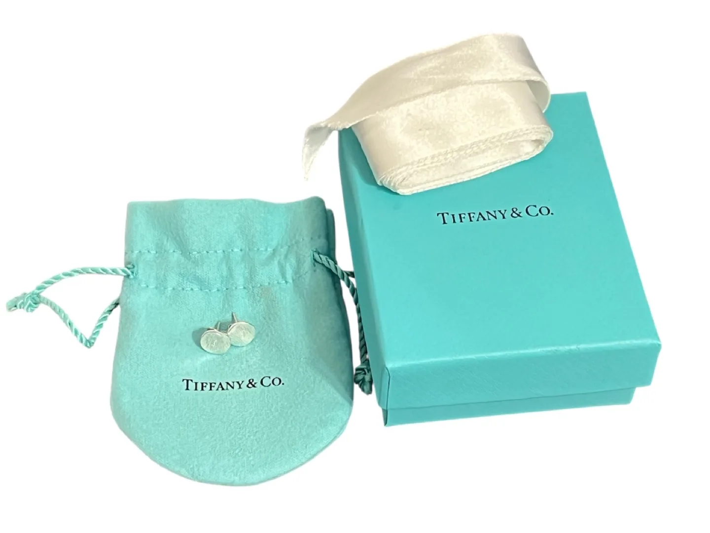 Tiffany & Co. Notes Sterling Silver Studs (RARE - Gently Used) thumbnail