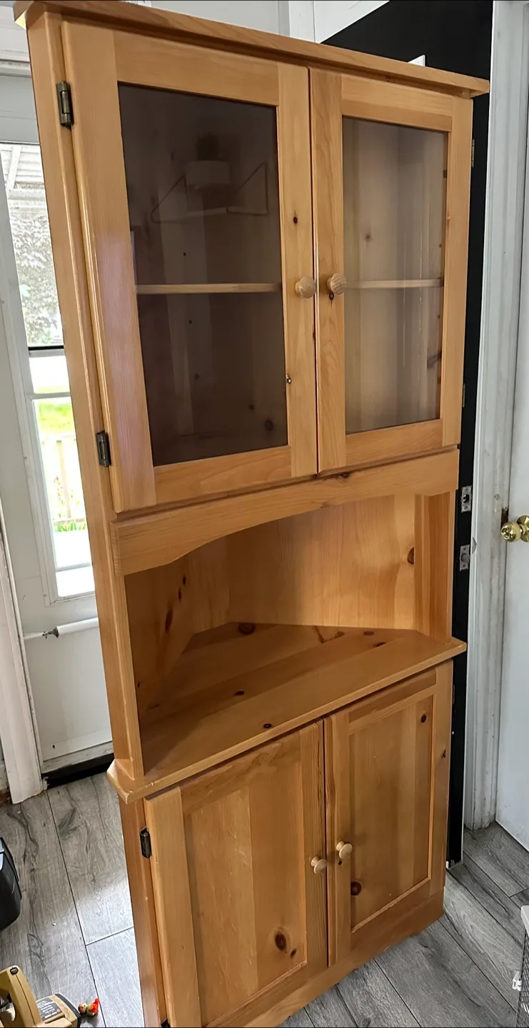 Wooden Corner Display Cabinet thumbnail