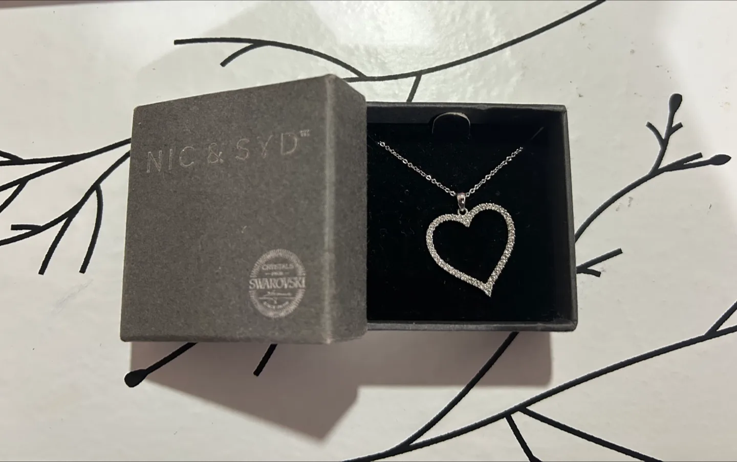 NIC & SYD Necklace with Swarovski Heart Crystals thumbnail
