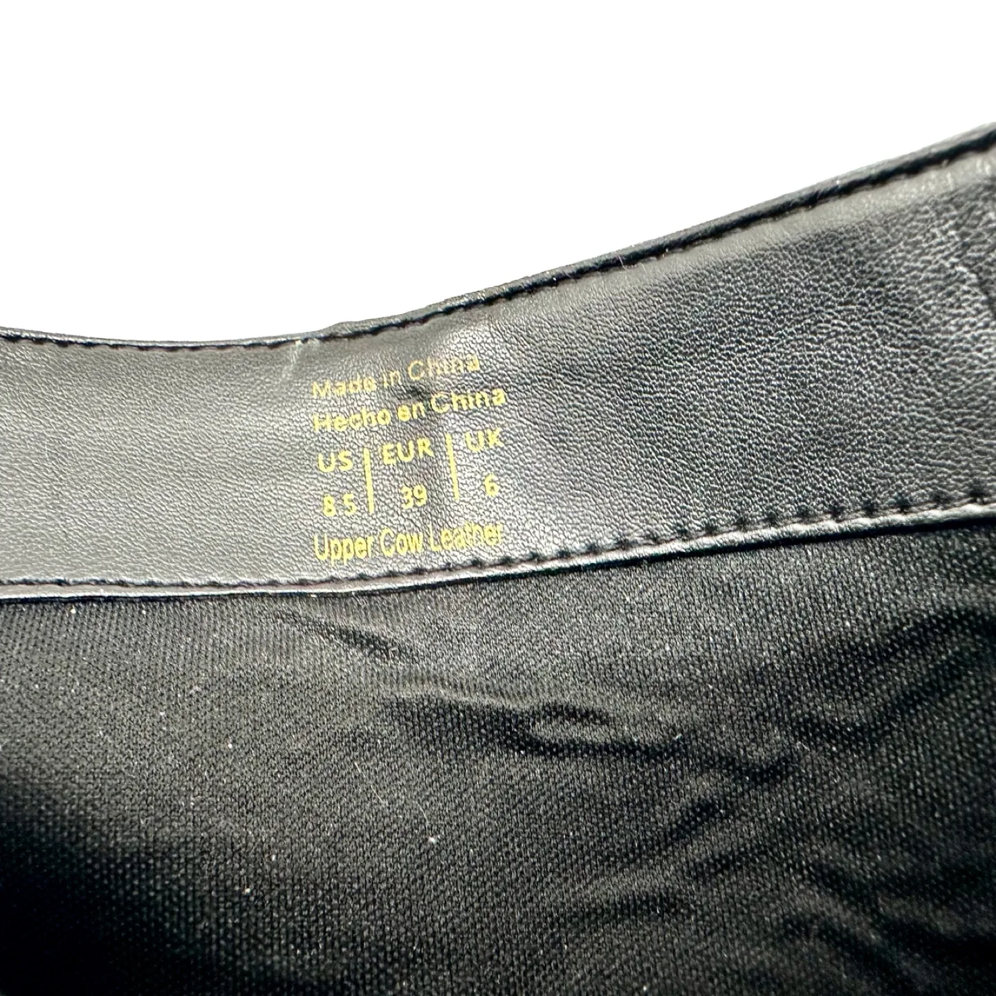 Aldo Black Leather Heeled Ankle Boots, Size 8.5 image indicator(8)