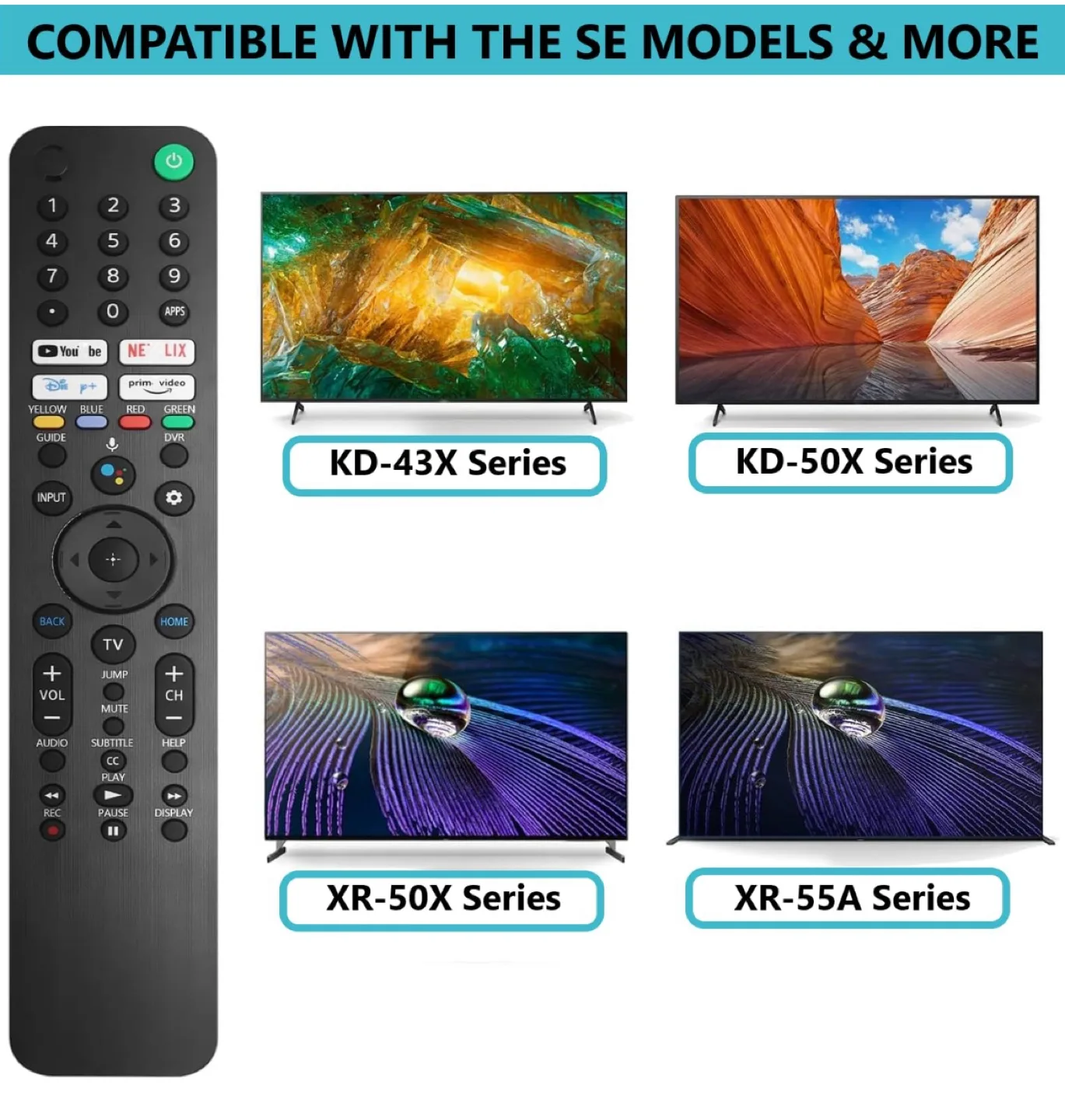 Brand New Voice Remote Control RMF-TX520U for Sony TVs image indicator(5)