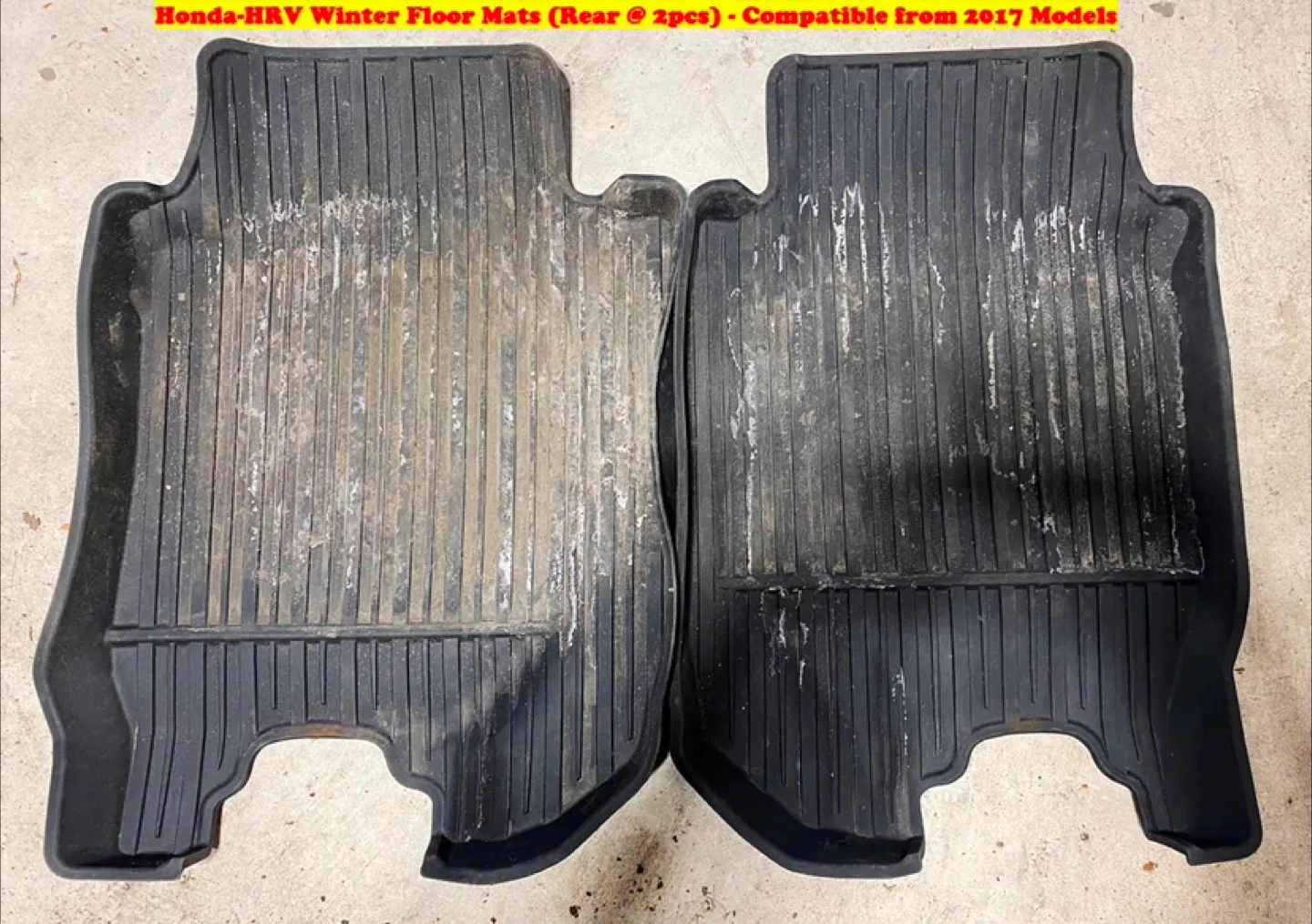 Honda-HRV Winter Floor Mats (Rear @ 2pcs) thumbnail