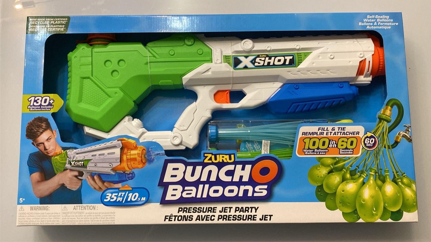 BNIB- Zuru X-Shot Bunch O Balloons Pressure Jet Party