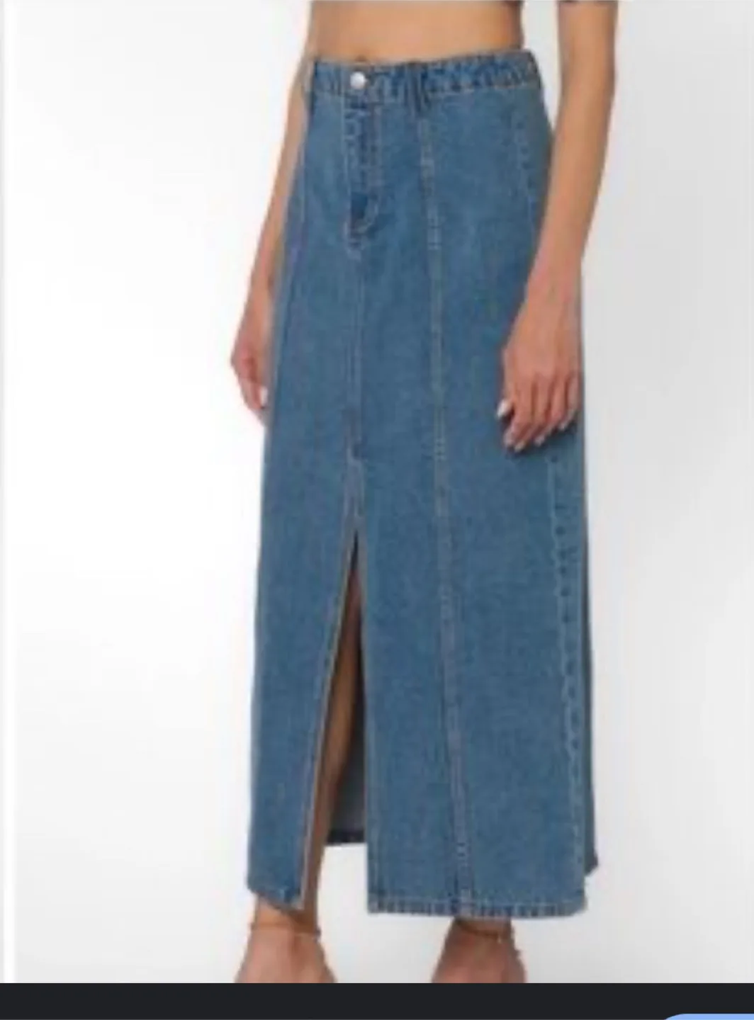 Velvet Heart New With Tag Denim Maxi Skirt thumbnail
