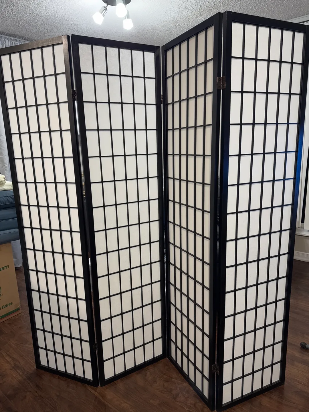 🇨🇦N.O.V. FL1056-B 4-Panel Room Divider thumbnail