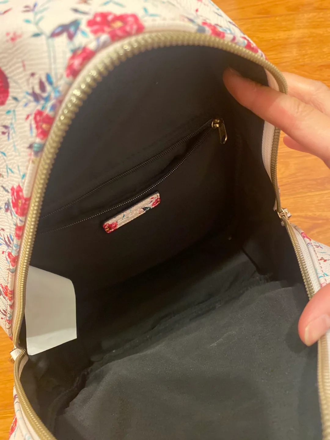 Floral Print Mini Backpack + Clutch image indicator(4)