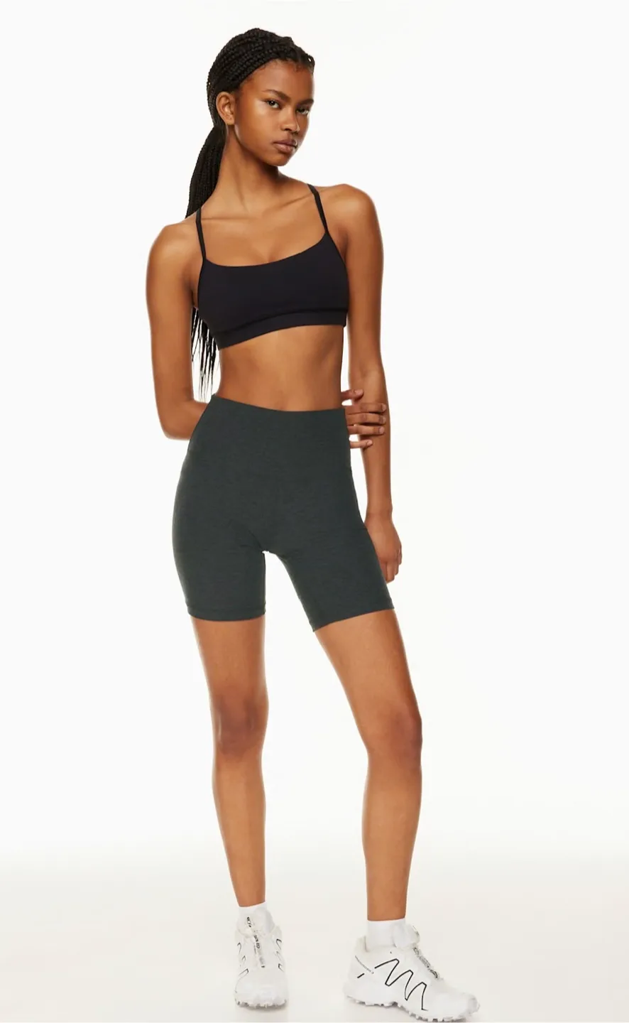 Aritzia TNA Butter 7” Bike Shorts - Black thumbnail