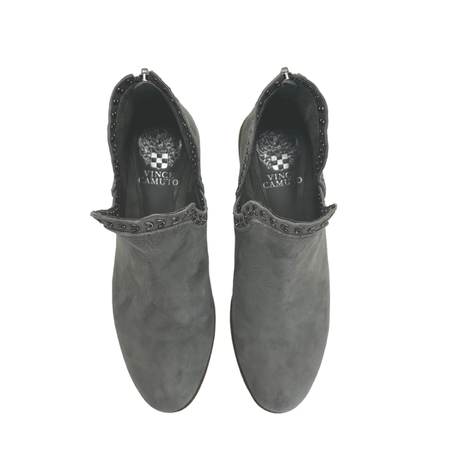 Vince Camuto Gray Suede Booties, Size 7 image indicator(2)