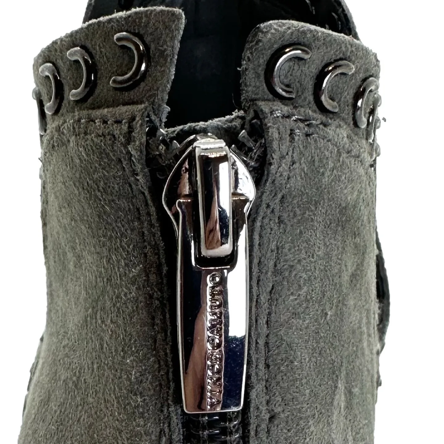 Vince Camuto Gray Suede Booties, Size 7 image indicator(8)