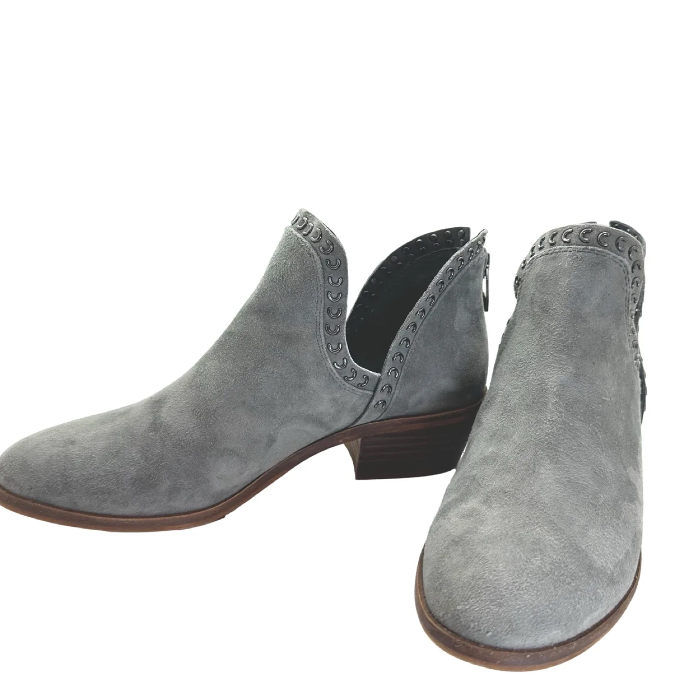 Vince Camuto Gray Suede Booties, Size 7 thumbnail