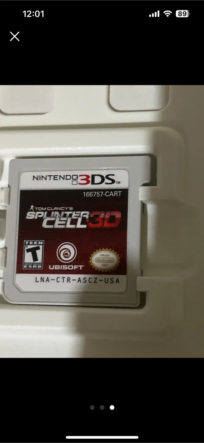 Tom Clancy's Splinter Cell 3D Nintendo 3DS Game thumbnail